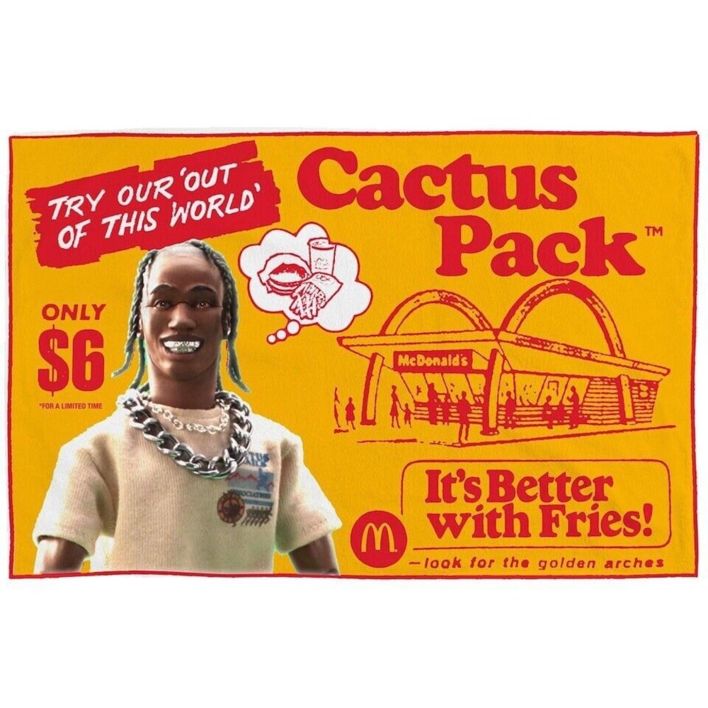 Travis Scott x McDonald’s Cactus Pack Vintage Blanket